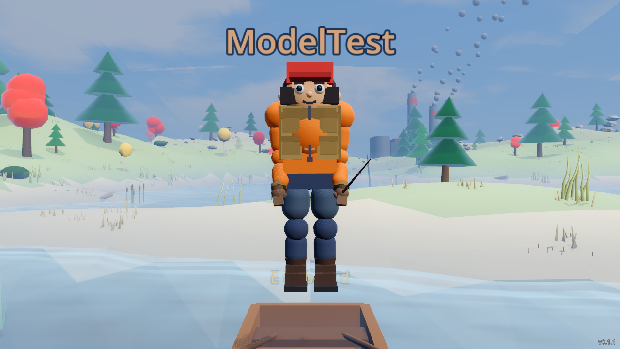Male angler model