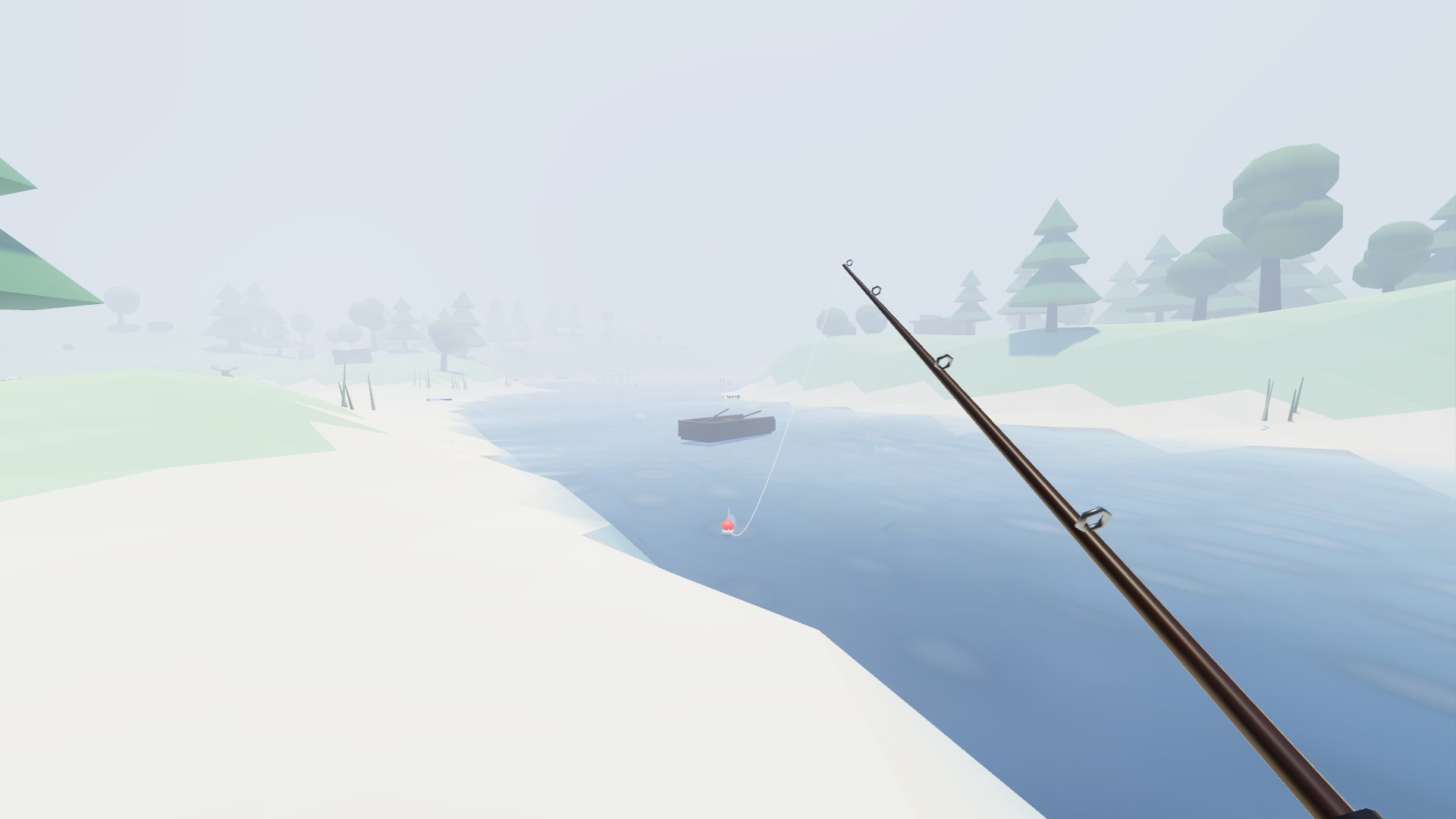The lake at noon