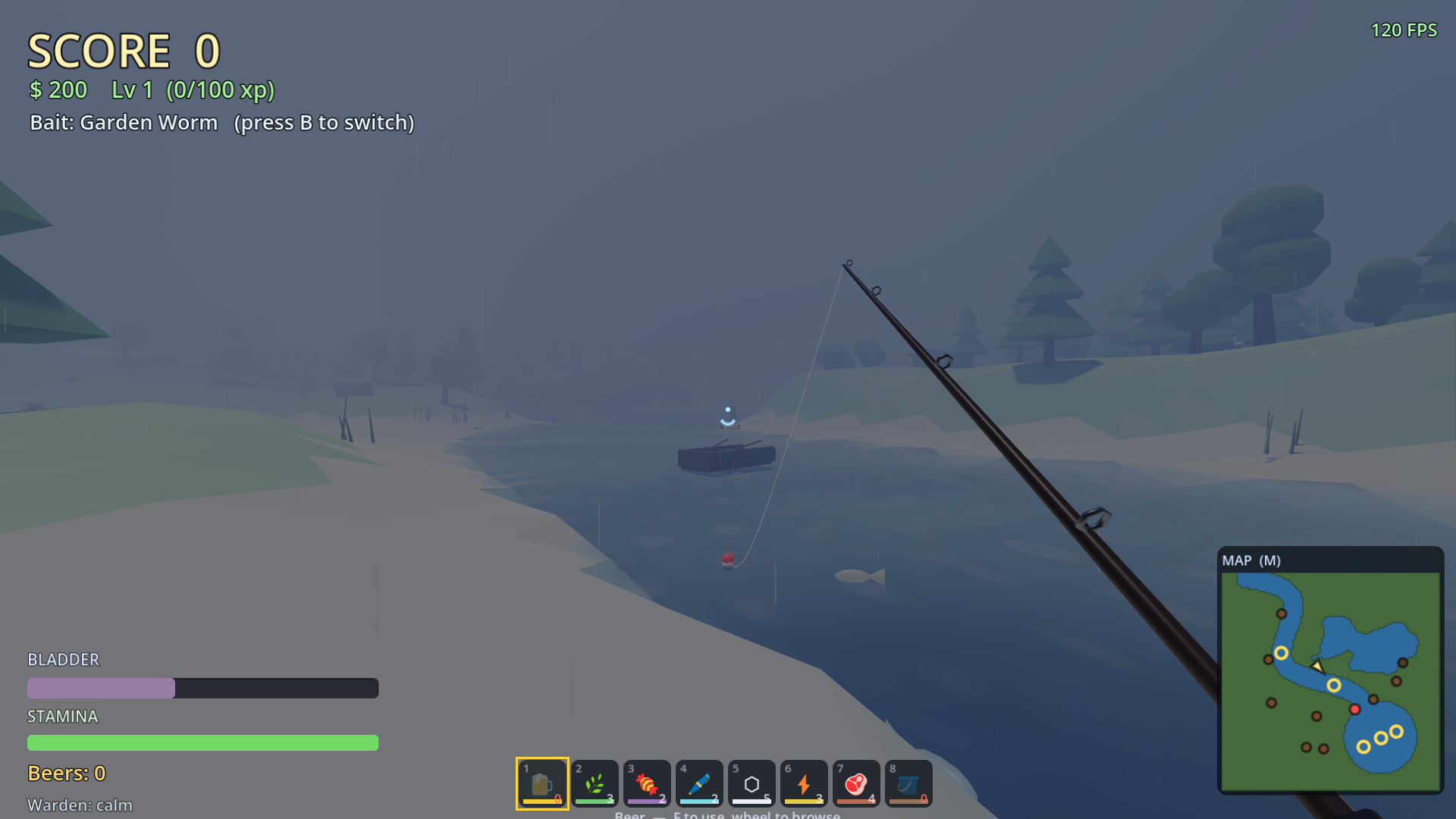 Fishing through a lightning storm